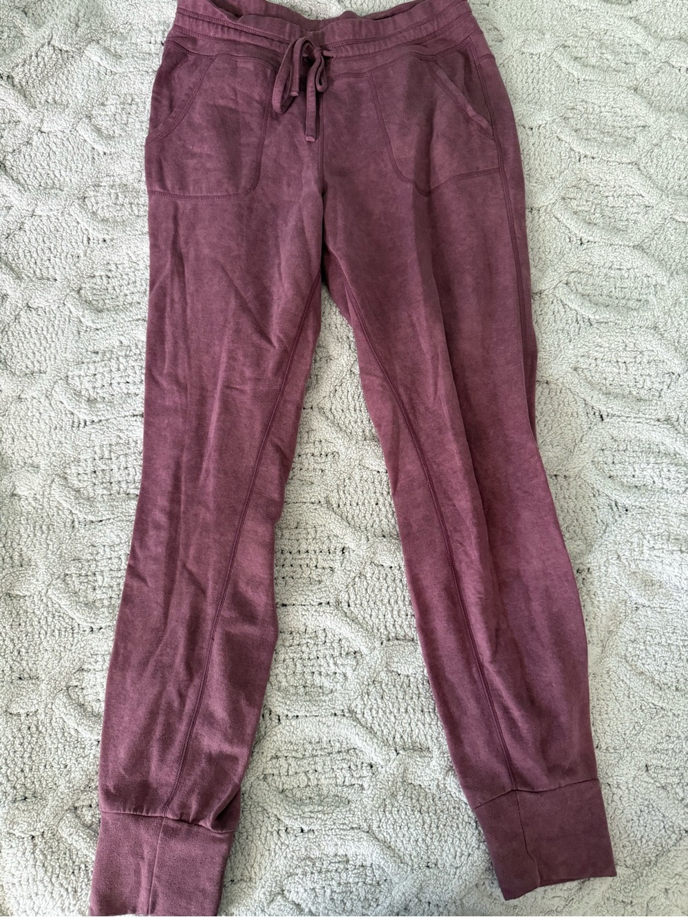 32 Degrees Plum Drawstring Jogger Pants